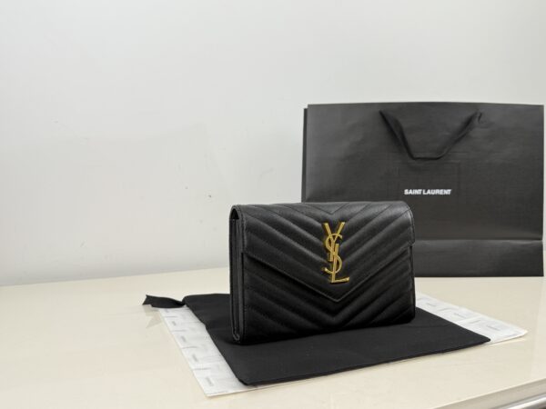 Saint Laurent Classic Cassandre Quilted Leather Clutch Bag